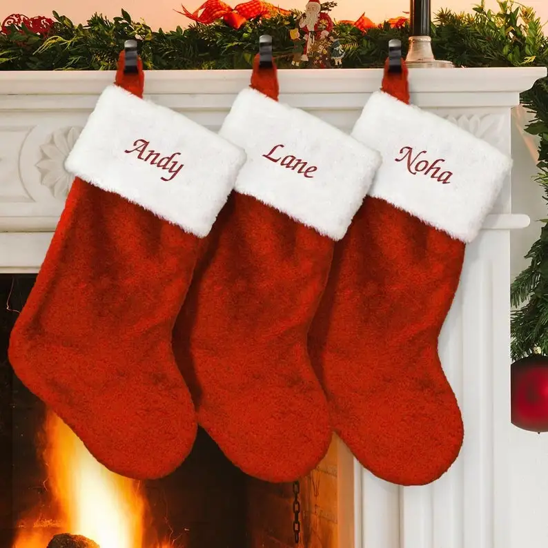 Personalized Embroidered Christmas Stockings Gift Family Stockings with Names christmas stockings