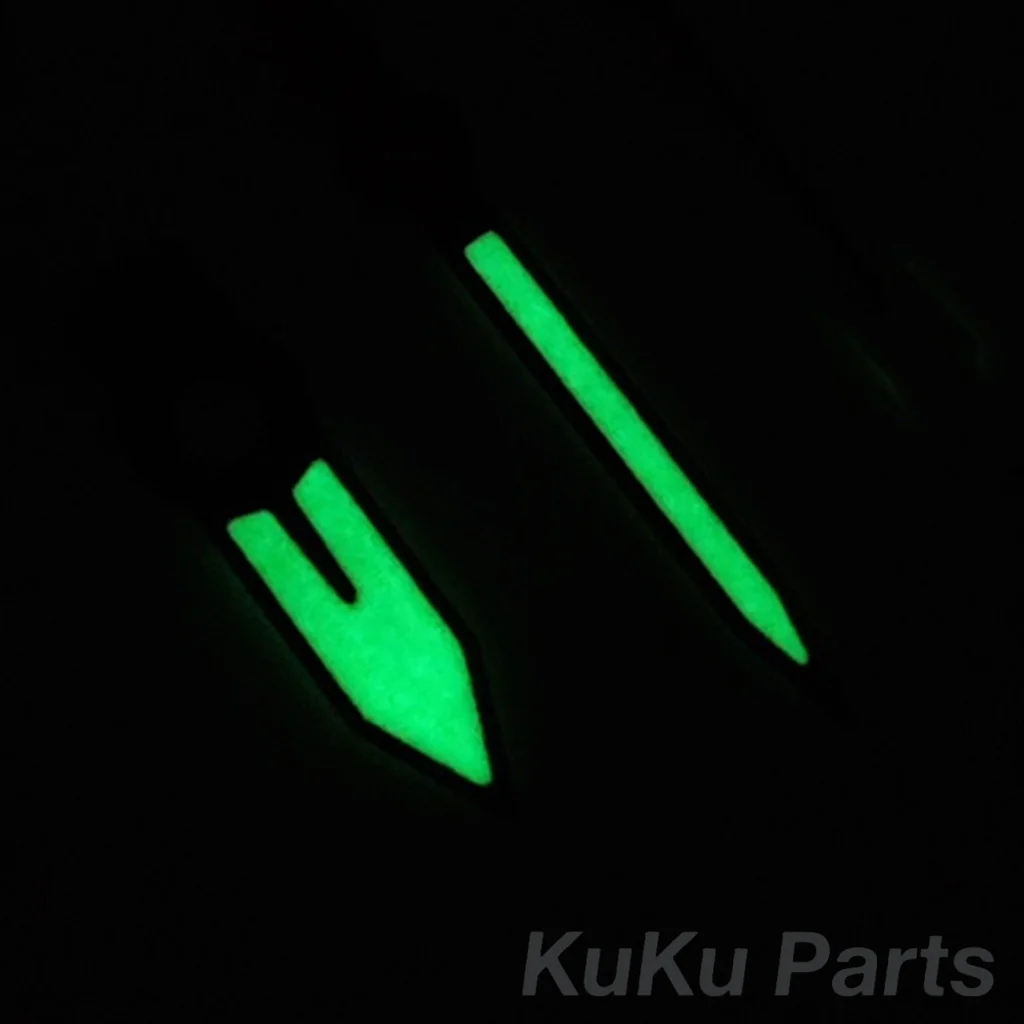 Green Super Luminous Lightning Second Hand for Watches - Precision Needle Pointer Parts