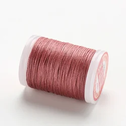 Premium Waxed Thread for Leather Crafting and DIY Projects (12 - Retro Pink)