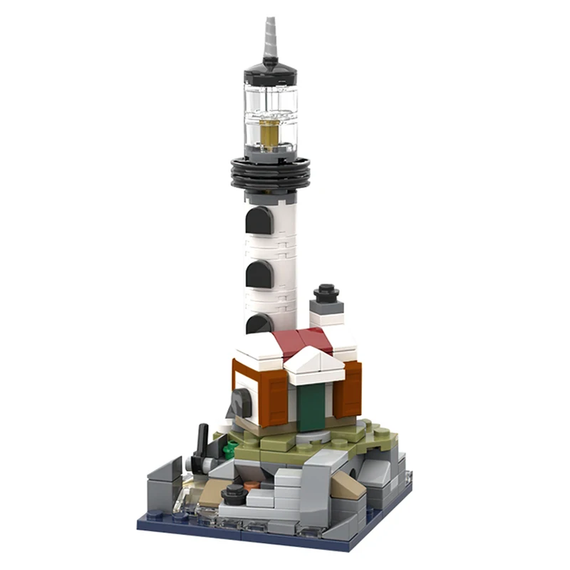 

MOC Cape, маяк, маяк, строительные блоки для берега-искусственное украшение, головоломки, город, улица, вид, игрушки, подарки для детей и взрослых