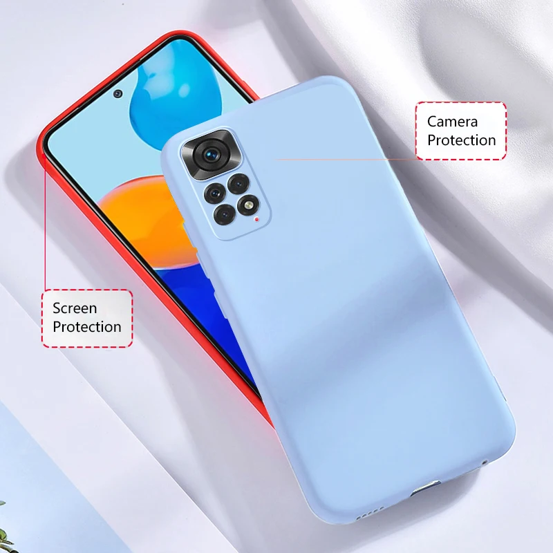 case for xiaomi redmi note 11 pro 5g 11s global version cover shell accessories thin soft matte tpu camera lens protective caps cell phone pouch with strap