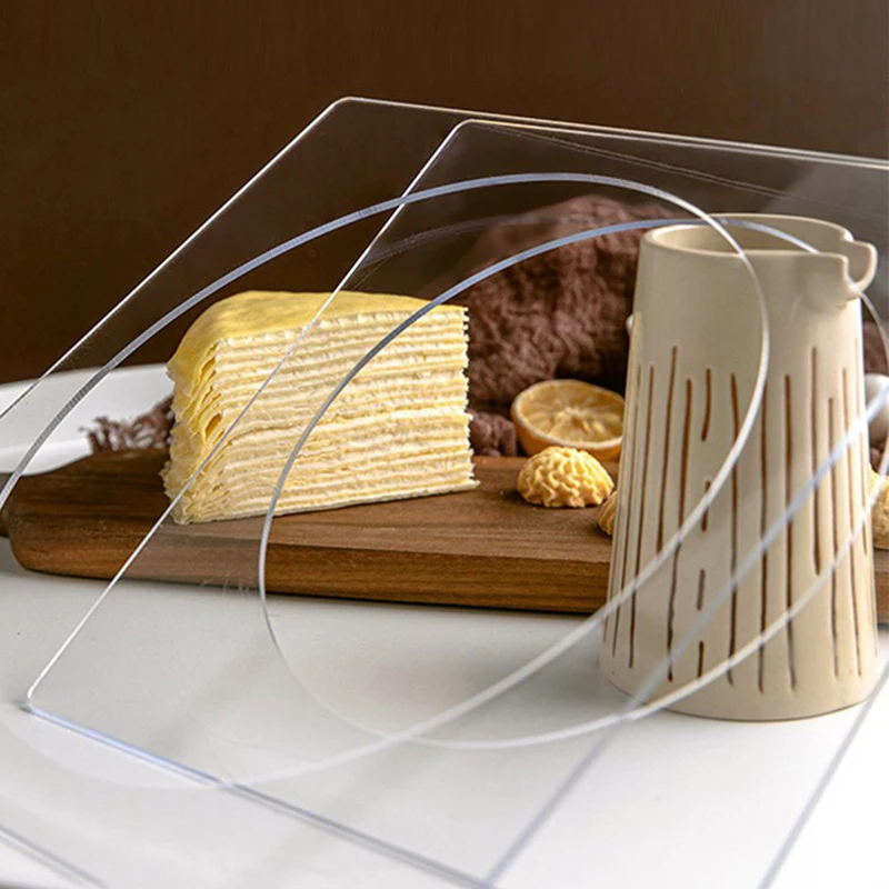 15/20/22/24/26cm Acrylic Cake Discs Boards Reusable Layer Cake Mold Scraping Plate Decorating Tool Baking Accessories