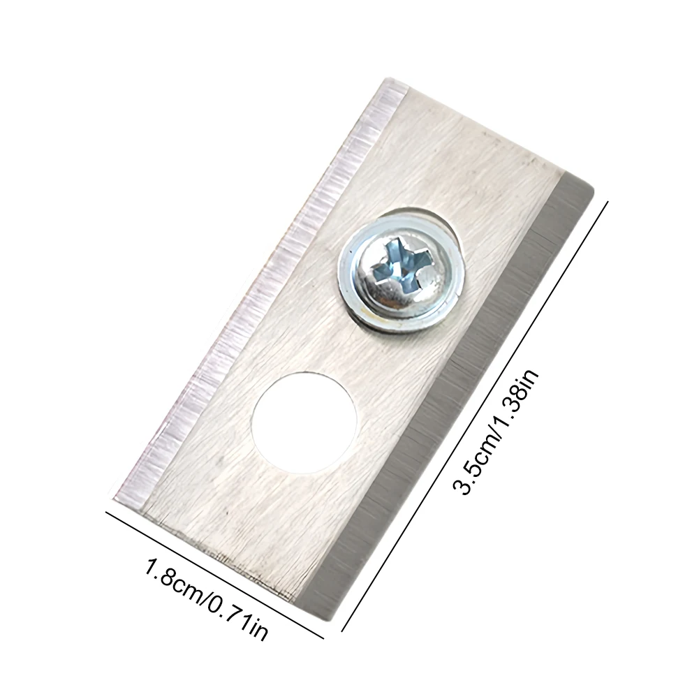30Pcs Double Hole Mower Blades 0.6MM Thick Lawn Cutting Blade Wear Resist Stainless Steel Mower Blade Set Lawn Mower Supplies