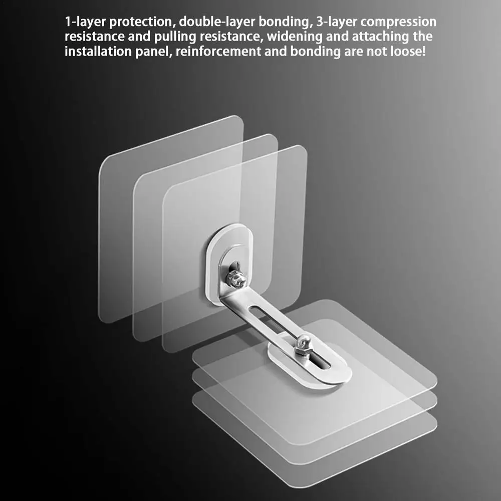 Ancrage Meuble Kit Anti-basculement HOTUT 16 Pièces - Sans Perçage - Protection Enfant Et Animaux Kit 16 Pièces