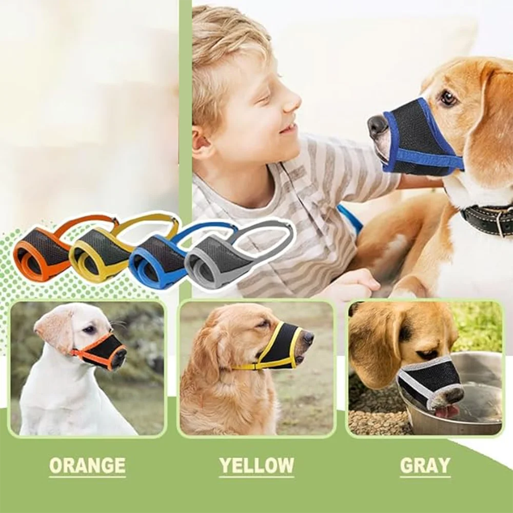 

Anti-biting Dog Muzzle Comfortable Dog Muzzle Breathable Adjustable Dog Muzzle Comfortable Anti-chewing Anti-biting for Pet