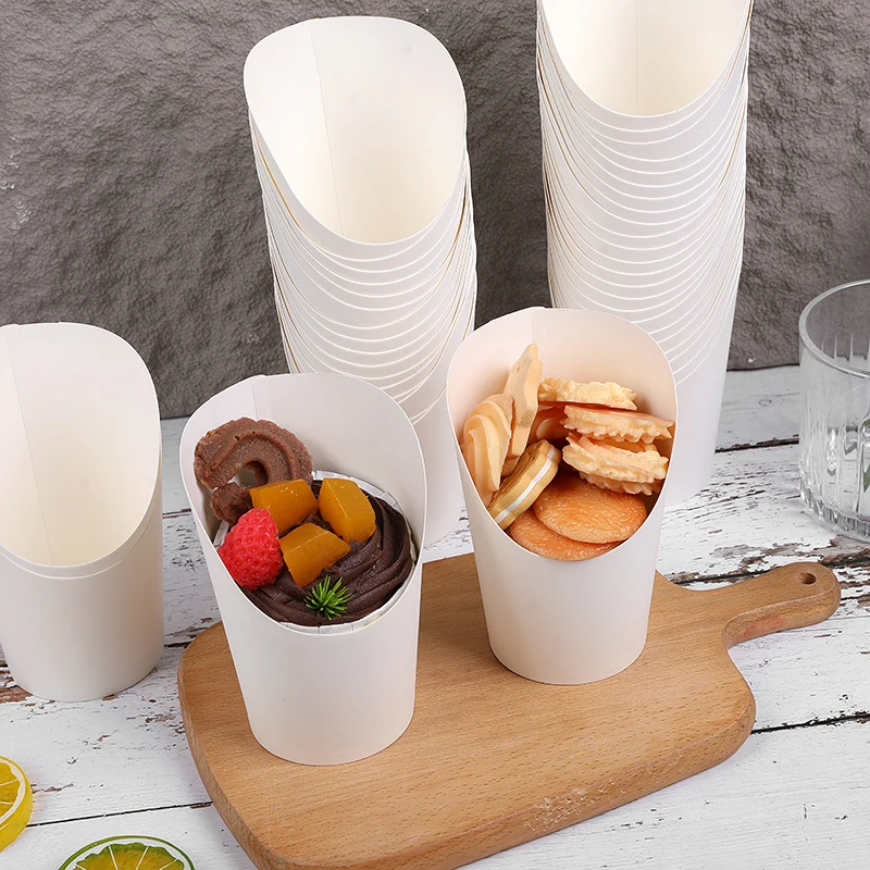 20/50pcs Kraft Paper French Fries Cups, Disposable Candy, Snack, Dessert Holders, Food ... - SKU PFFC1210 - UGI Packaging