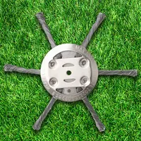 Grass Trimmer Head Universal Wire Wheel Trimming Head Wire Trimmer Head Replacement for Electric Mower 1