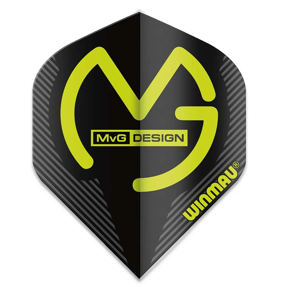 Winmau Darts Michael Van Gerwen Mega Std Black Logo MVG 6900.231 ...