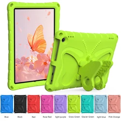 Kids' 3D Cartoon Butterfly EVA Tablet Case with Stand - 10.1 Inch - HD10 10.1 2021 11th (Grass Green)
