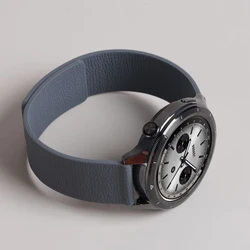 Braccialetto in silicone con motivo lychee a loop magnetico, 18mm-22mm