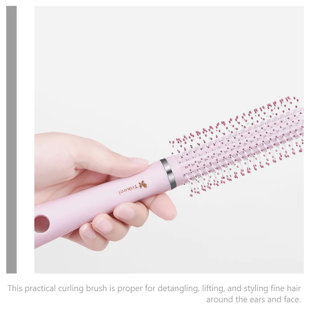 Round Hair Brush Roller for Styling Comb Abs Curling Short Blow Drying Travel Hairbrushes Women
