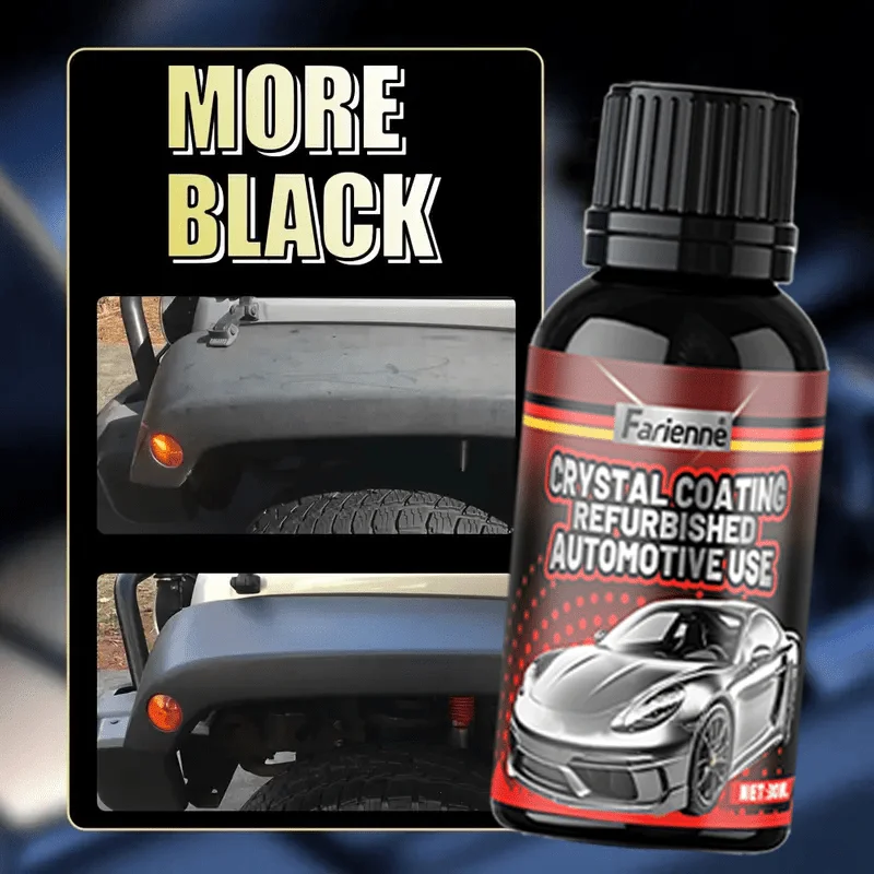1pc Crystal coating for automotive use, plastic repair and retreading agent for black automotive interiors, repair coating 6