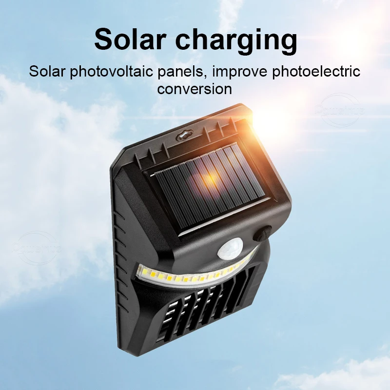 2 IN 1 LED Solar Mosquito Killing Wall Lamp Outdoor Ultraviolet Electric Shock Mosquito Killing Lamp Garden