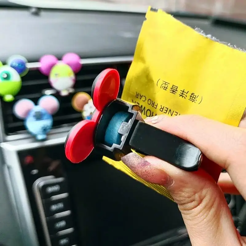 Car Air Freshener Cute Cartoon Mouse Car Vent Clip Auto Perfume