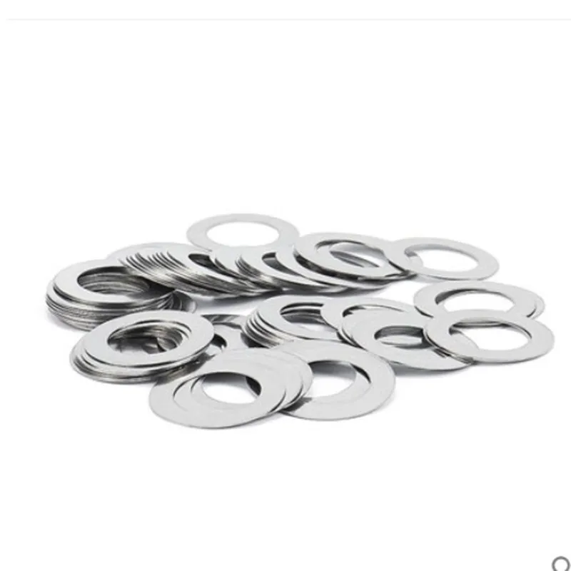 Stainless Steel Washers, 10-100PCS DIN988, 0.1-1mm Thin, M3-M30