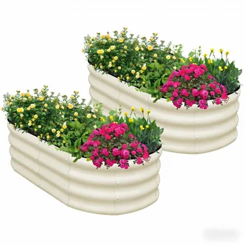 Oval Steel Planting Tub 1