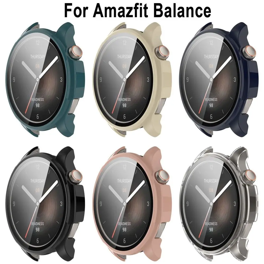 

Защитная пленка с твердыми краями для смарт-часов Amazfit баланс ПК + Закаленное защитное покрытие для экрана Аксессуары для часов