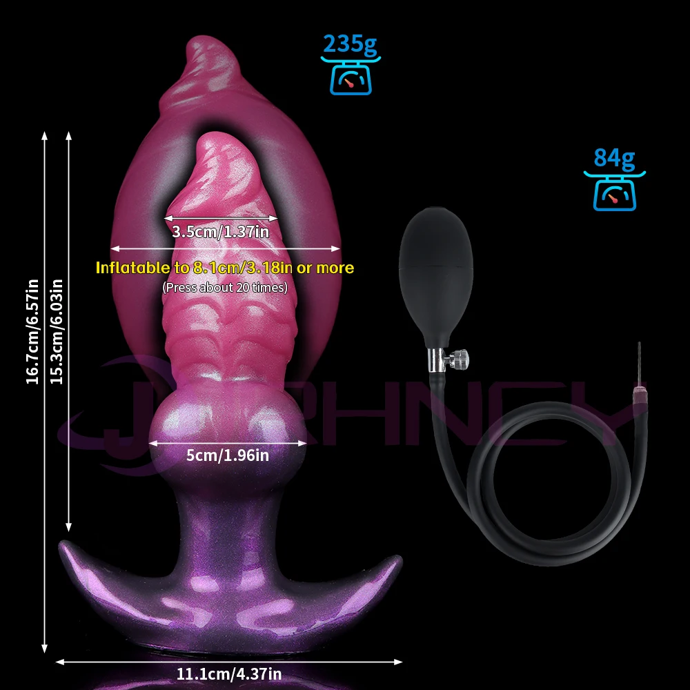 Aufblasbarer Silikon Analplug Für Prostata Und G-punkt Stimulation_voghion.com