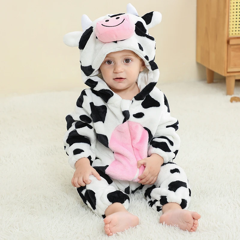 Toddler Halloween Costume Boy MICHLEY Baby Animal Hooded Romper