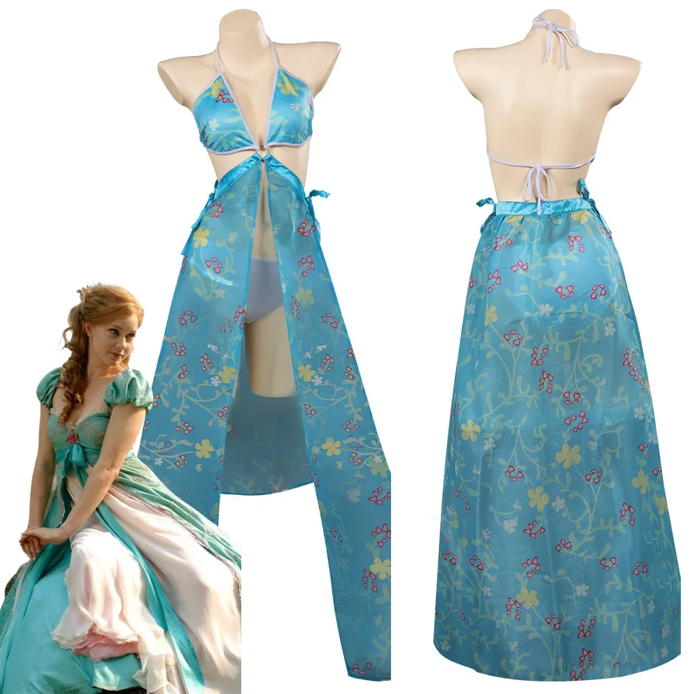 

Enchanted 2 Giselle Cosplay Costume Swimsuits Swimwear Dress Outfits Halloween Carnival Party Suit For Adult Women Female Cloth