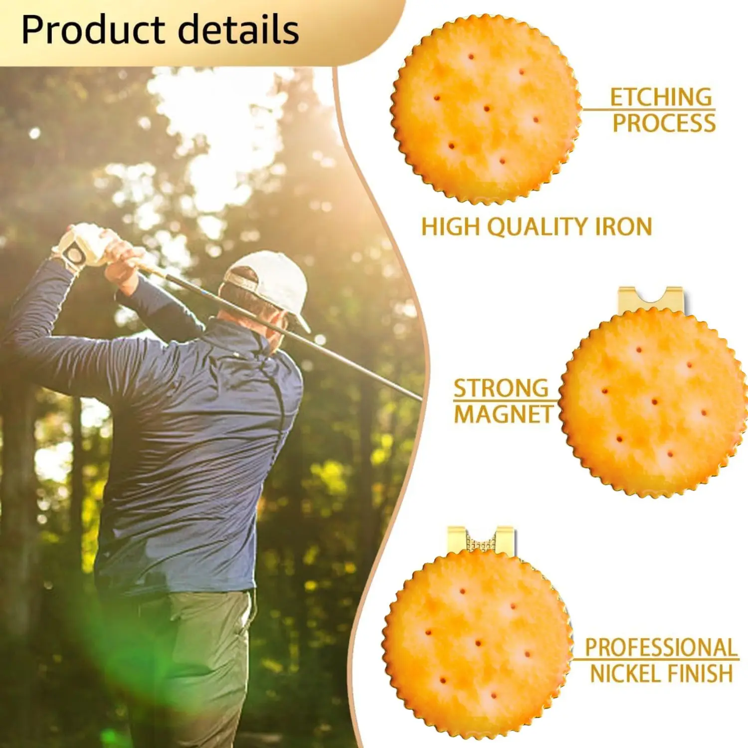 Golf Ball Marker Pen Hat Clip For Men Women