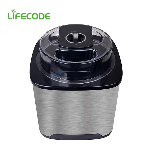 household Ice Cream Maker machine stainless steel Home ice cream maker with big capacity 2000ML 4