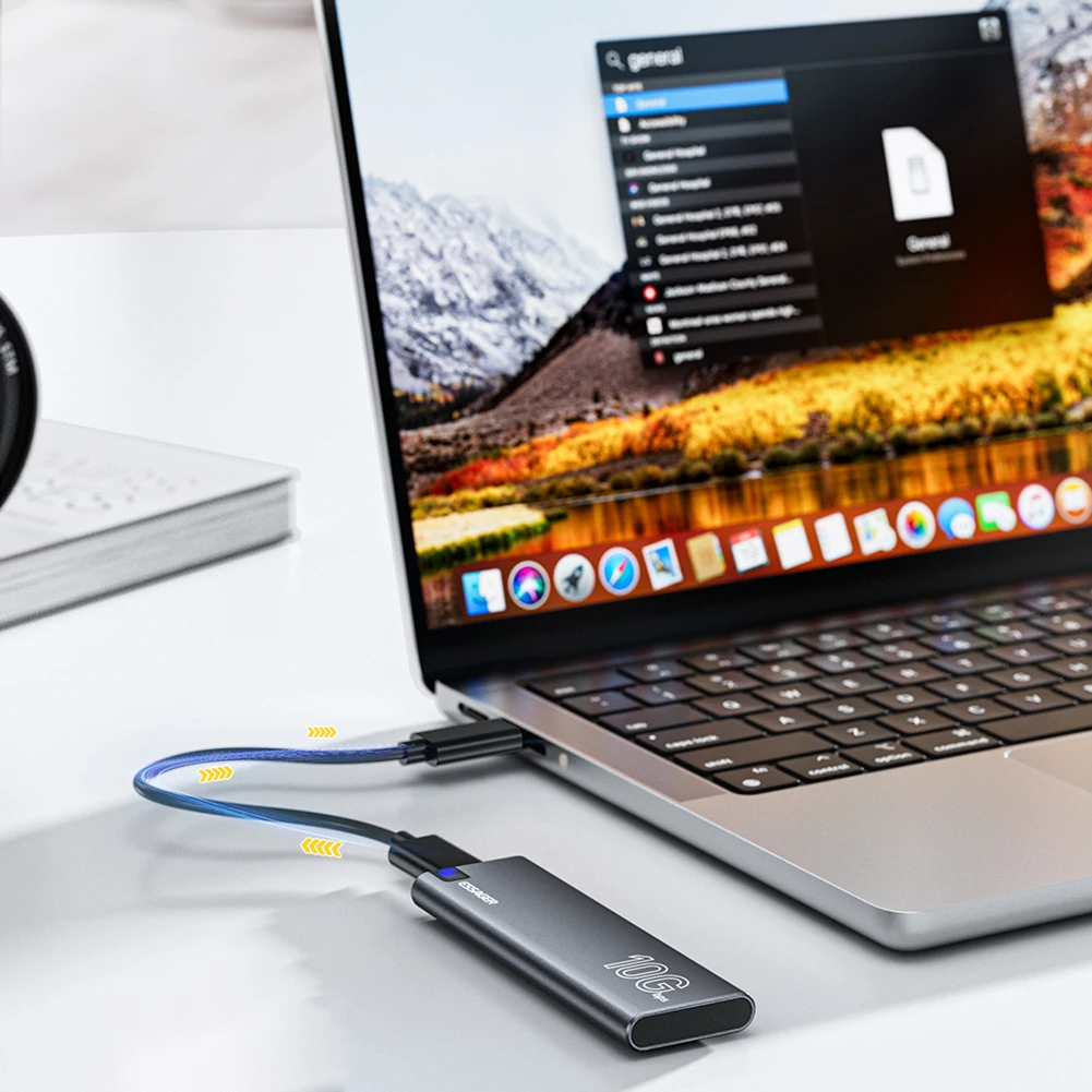 M.2 SATA NVMe SSD ̽, 10Gbps ӵ, USB 3.2 C Ÿ   ָ Ʈ ̺ Ŭ, SSD Ŭ ϵ ̺ ̽