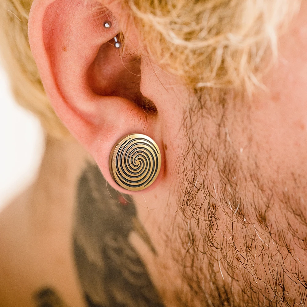 Mode Unisexe En Acier Inoxydable Ronde Oreille Stud Hoop Boucles D