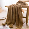 Handmade Blanket Casual Lunch Break Office Fringe Sofa Blanket Simple Bed Flag Bed Tail Blanket 2