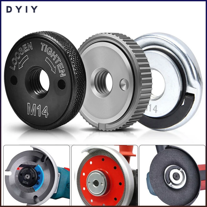 

M14 Angle Grinder Locking Nut Quick Release Locking Flange Nut Fixing Cutting Discs Cup Wheel For Bosch Metabo Milwaukee Sander