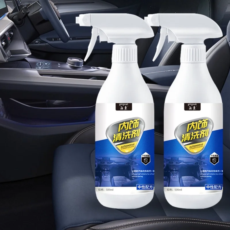 Car Interior Cleaning Agent Car Interior Ceiling Interior Wash Free Fabric Roof Foam Decontamination Cleaner Refurbisher