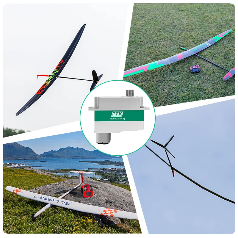 PTK 7308 マイクロサーボ 8 グラム卸売デジタル金属歯金属ケースモデル