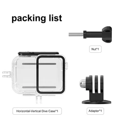 Waterproof Protective Underwater Dive Case - 45M Depth Shell - White color