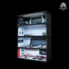 TimeMicro&MoreArt 1:64 Nissan Mazda Lamborghini Honda Alloy car model toy car scene with lights 2