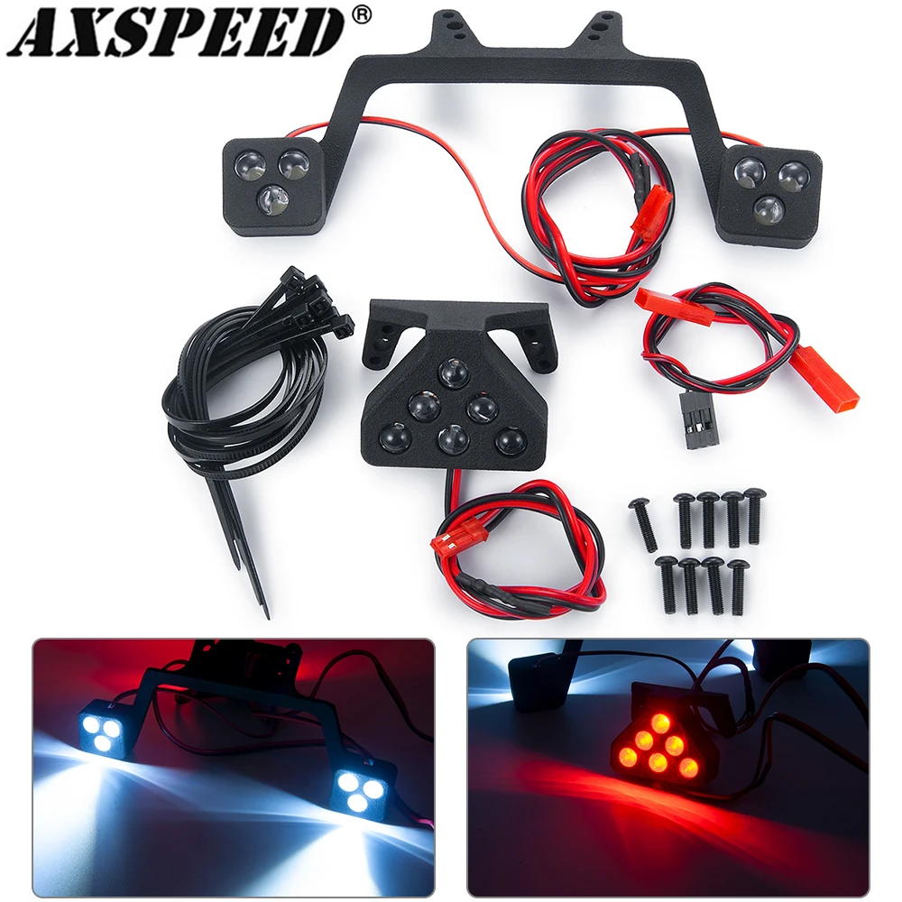 Axspeed Faro Anteriore E Fanale Posteriore Fanale Posteriore Spotlight Bar Per 1/5 Kraton 8S Rc Buggy Special Light Group Parts
