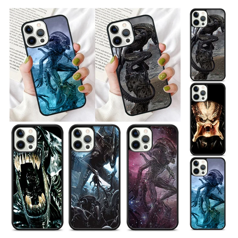 Custodia Per Telefono Alien Vs Predator Per Iphone 15 Se2020 13 14 11 12 Mini Pro Max Xr Xs Max 6 7 8 Plus Coque Fundas Shell