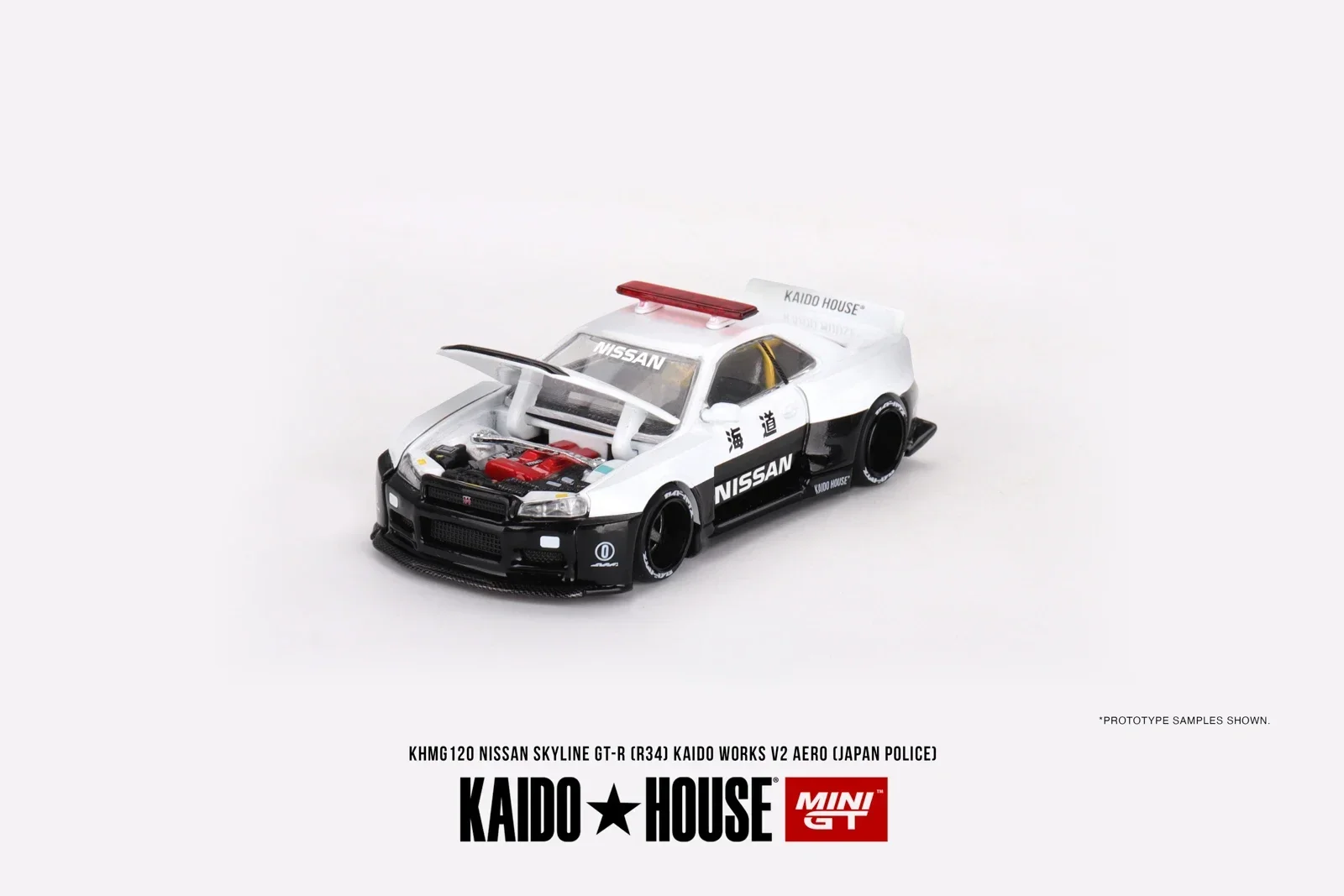 MINIGT KAIDO★HOUSE R34 SKYLINE 1セット v2 Kaido House Nissan Skyline GT-R R34 Kaido Works Shinjuku V2