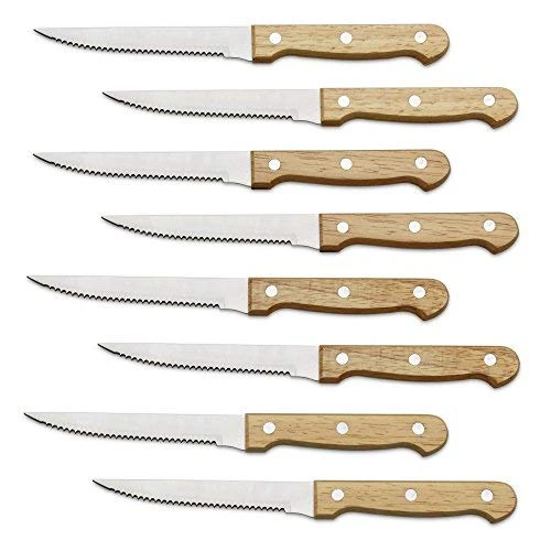 4.5 Steak Knives Set of 6, Premium German Steel Steak Knives with Non-stick  Coating, Ultra Sharp Serrated Steak Knife US - AliExpress