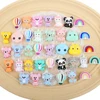 5/20/50pcs/Lot Silicone Beads Baby Cartoon Koala Bear Unicorn character Teething Beads DIY Pacifiers Chain Clip Baby Accessories 1