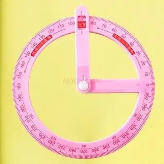 1개 360 ° 활용각도기, 기하학적 도형 그리기 자, 직각 그리기 다기능 도구
