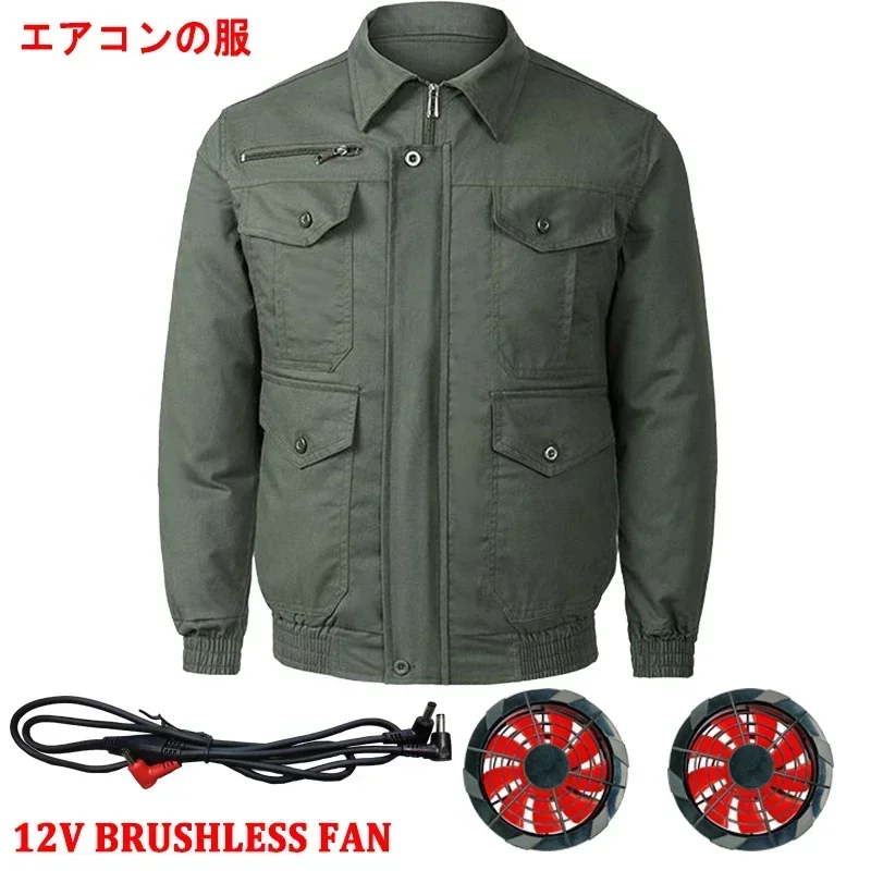 Cooling Vest Cooling Vest Summer Air Conditioning Clothes Men's Ice Vests USB Charging Work vest 12V 5V Fan Cable for fishing Camping Hiking