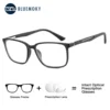 BLUEMOKY Fashion Sports Square Prescription Glasses Men Women Progressive Anti Blue Light Multifocal Photochromic Myopia