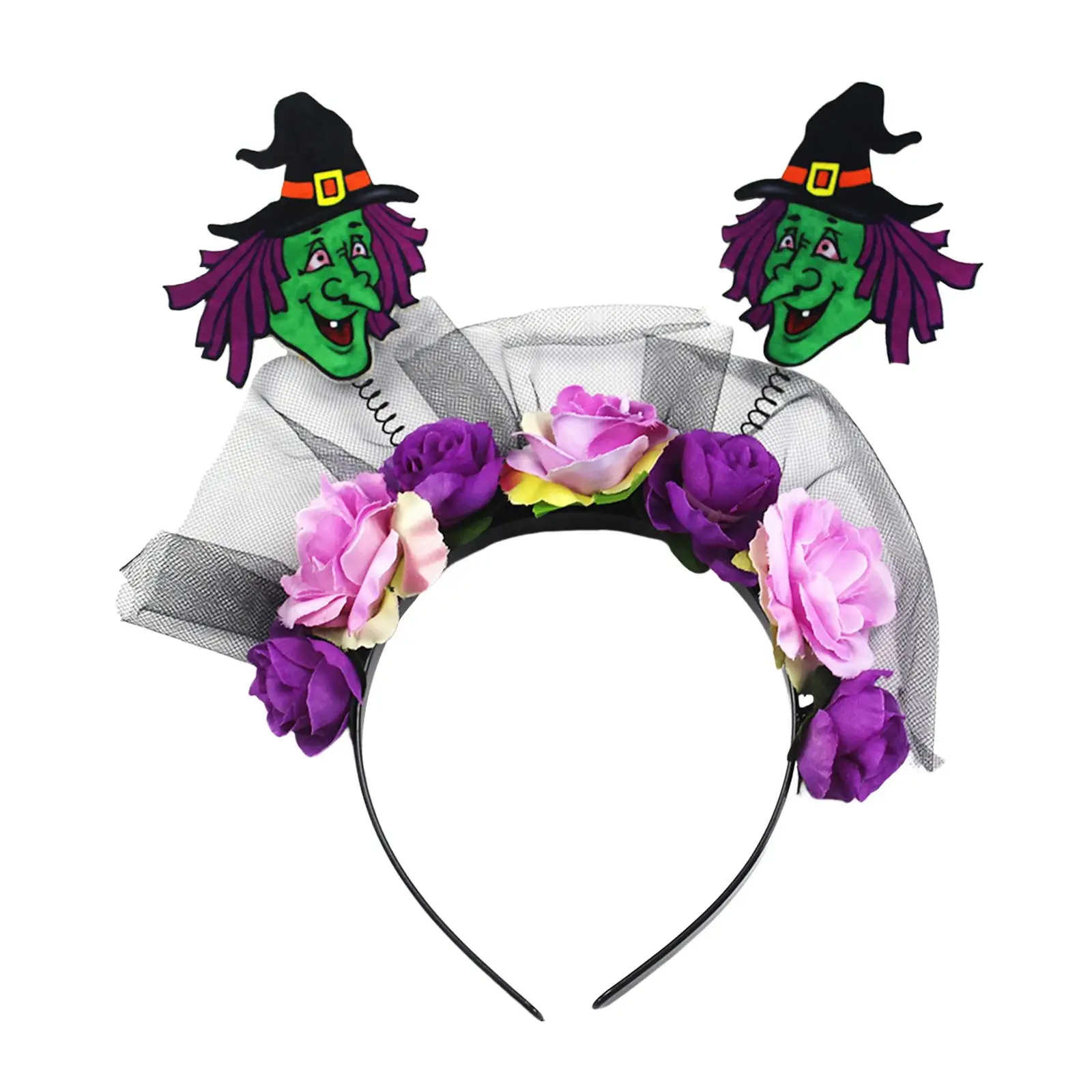 Halloween Headband Cosplay Flower Hairband for Role Play Birthday Masquerade