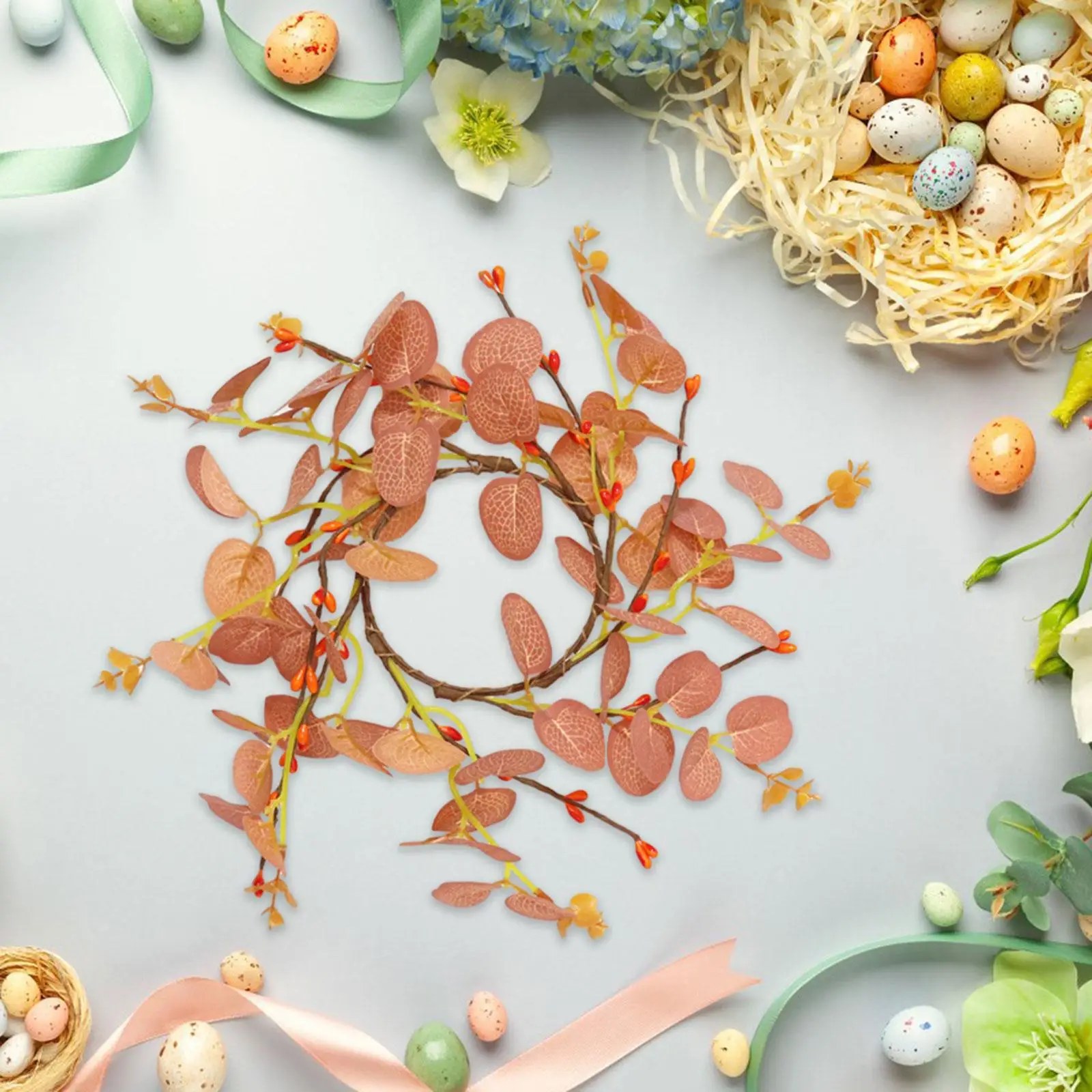 

Easter Wreath Decorative Hanging Garlands Artificial Garland for Holiday Front Door Indoor Outdoor Wall Window Decorations