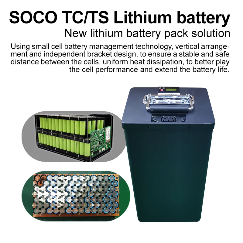 For Super Soco TS TC CU Lithium Battery Original Replacement Large