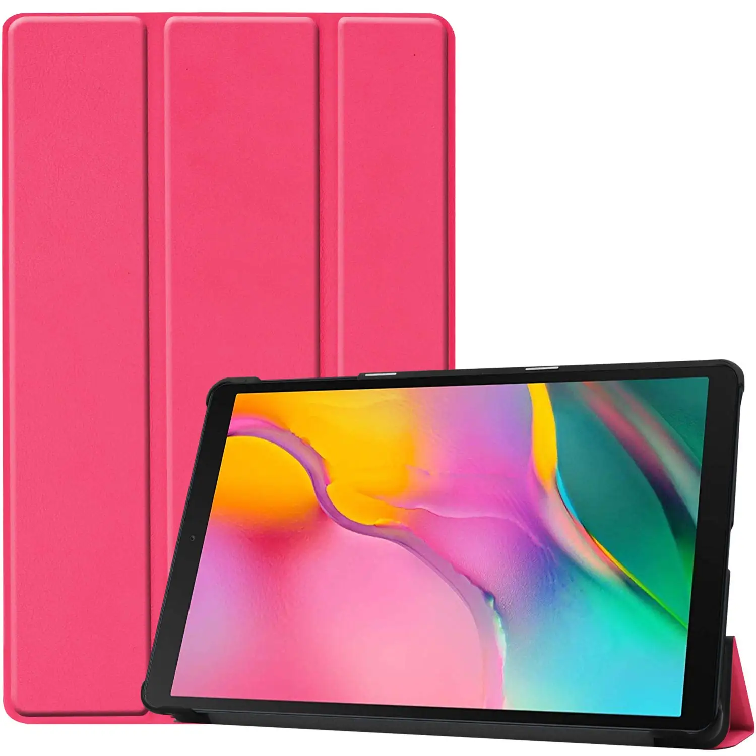 Premium PU Leather Tri-Fold Tablet Case with Smart Sleep Function