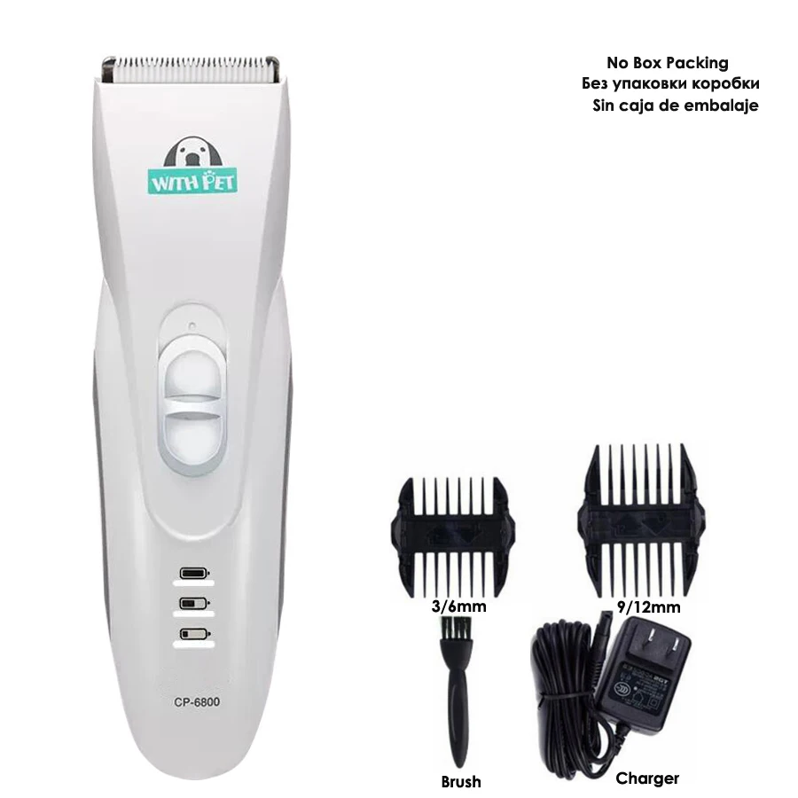 Electrical Pet Dog Hair Trimmers Professional Clippers Grooming Tool Rechargeable Cat Shavers Hair Cutter Dog Haircut CP6800