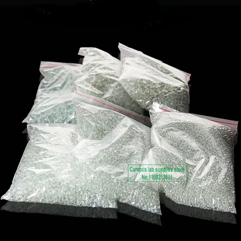 High Precision Glass Boiling Bead/ball Liquid Heating Anti-splash LAB Experiment 1000pcs/2000pcs 1mm To 11mm glass marbles lab glassware lab glass beads