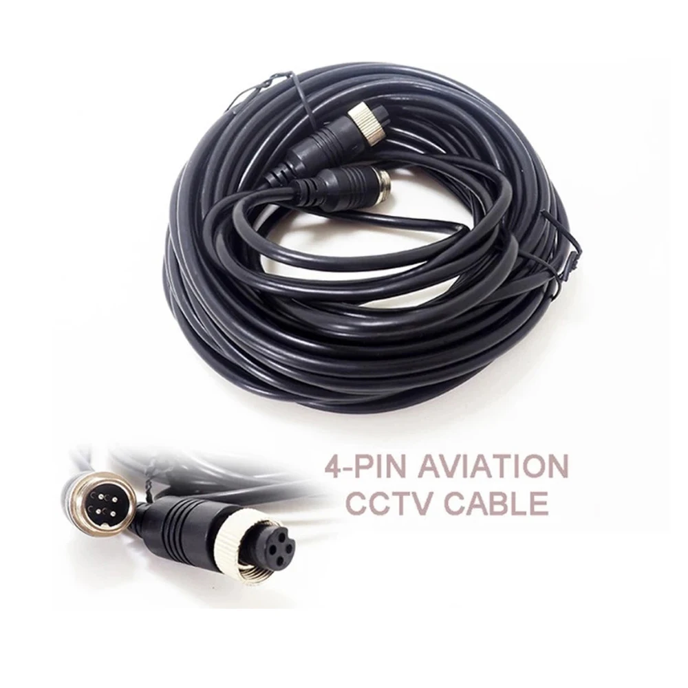 4 pin aviation vehicle cctv camera waterproof extension cable 4-Pin Aviation Video Cable Car Accessories Cable 5M/10M/15M/20M