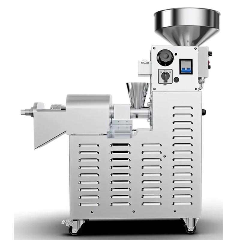 Oil Press Machine Commercial Stir frying And Pressing in one Stainless Steel 2200W Olive Kernel Coconut Extractor 6
